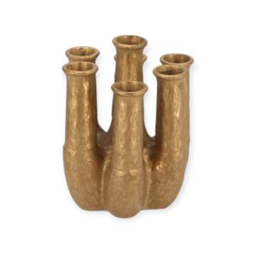 inga Tube Vaas Goud 15x18 cm Nieuw Daan Kromhout  beschikbaar voor biedingen