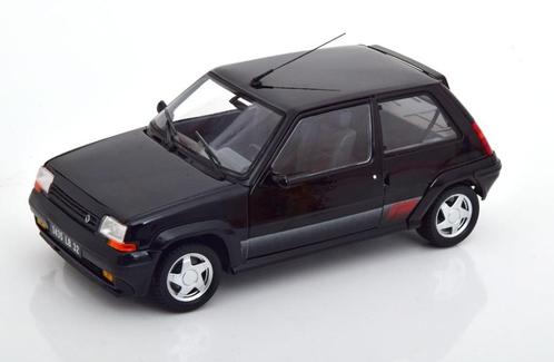 Renault SuperCinq Turbo 1989 Zwart Schaal 1:18 Norev 185244, Hobby en Vrije tijd, Modelauto's | 1:18, Nieuw, Auto, Norev, Ophalen of Verzenden