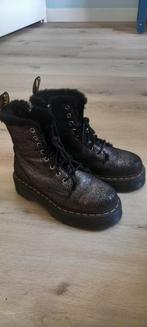 Dr. Martens maat 38 zwart met plateuzolen, glitter en bont, Kleding | Dames, Schoenen, Ophalen of Verzenden, Zo goed als nieuw