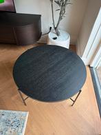Zwarte Westwing salontafel - Ronde vorm, houten blad, Ophalen, Rond, 50 tot 100 cm, Zo goed als nieuw