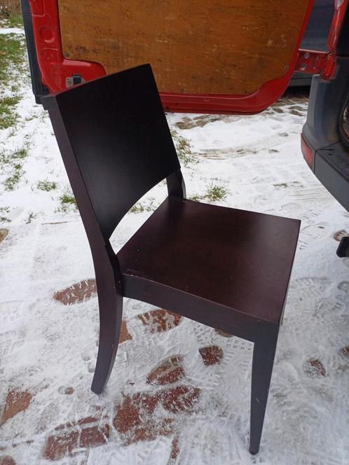 40 x houten stapelstoelen cafe partij stoelen, Huis en Inrichting, Stoelen, Gebruikt, Vijf, Zes of meer stoelen, Bruin, Ophalen