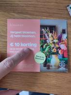 Bloomon korting €10 of €7,50, Eén persoon, Kortingsbon