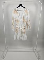 Greek archaic kori resort jurk wit beige goud S ruime maat, Wit, Greek archaic kori, Zo goed als nieuw, Maat 36 (S)