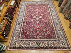 Vintage handgeknoopt perzisch tapijt mashad 357x246, Info@SlatsAntiek.nl, Perzisch, 200 cm of meer, Ophalen of Verzenden