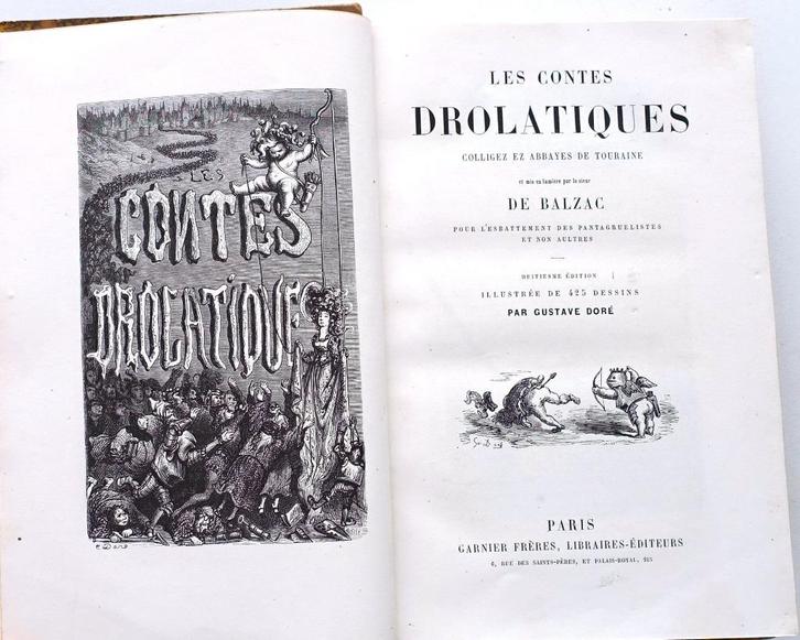 Balzac [c.1875] Les contes drolatiques - Gustave Doré (ill.), Antiek en Kunst, Antiek | Boeken en Bijbels, Ophalen of Verzenden
