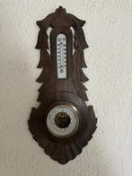 Antieke Barometer met Thermometer - 48cm, Ophalen of Verzenden, Gebruikt, Binnenthermometer