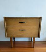 Vintage retro nachtkastje, Huis en Inrichting, Kasten | Ladekasten, Minder dan 50 cm, 1 of 2 laden, Ophalen of Verzenden, Zo goed als nieuw