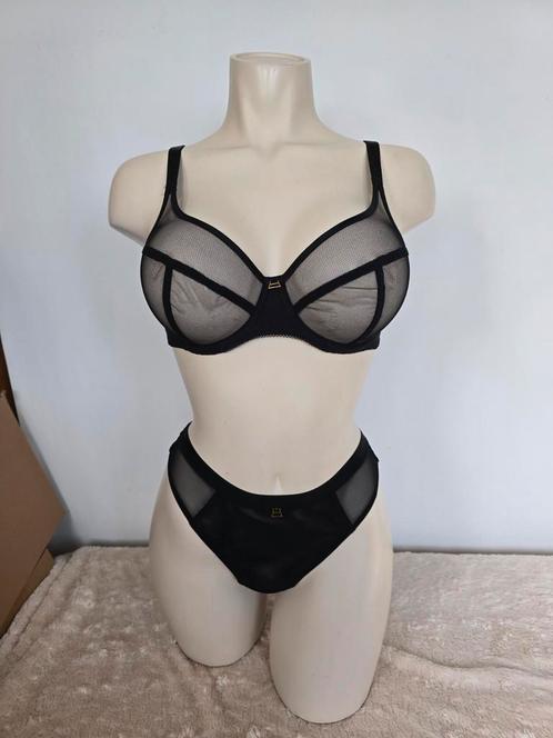 Nieuw freya bh 75e 80f 75g €35
string s 
slip m, Kleding | Dames, Ondergoed en Lingerie, BH, Zwart, Ophalen of Verzenden