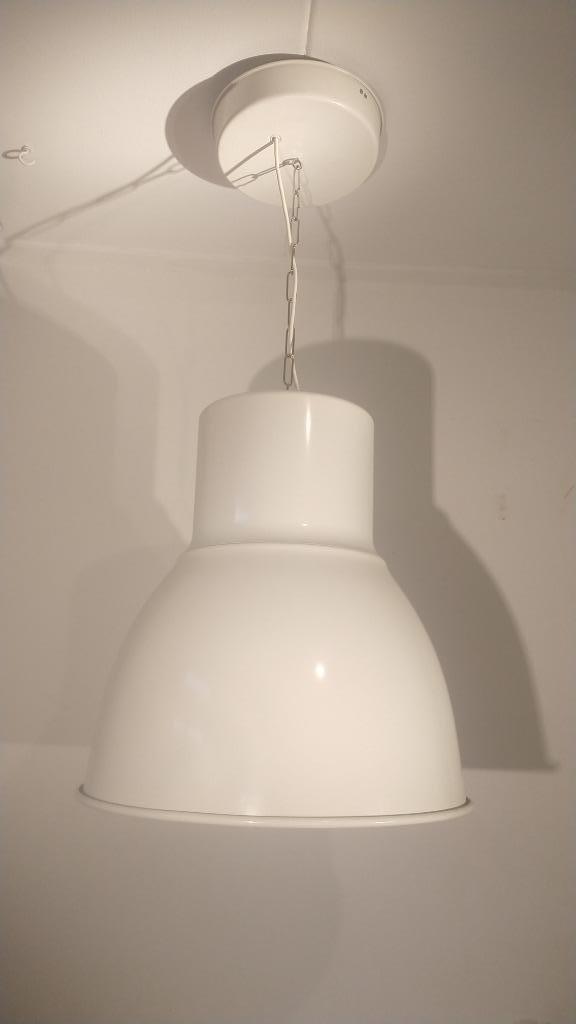 Ikea Hektar 47cm wit, Huis en Inrichting, Lampen | Hanglampen, Gebruikt, Minder dan 50 cm, Metaal, Ophalen of Verzenden
