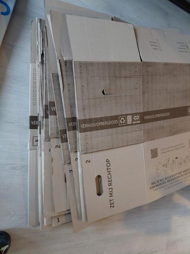 Verhuisdozen, Doe-het-zelf en Verbouw, Kratten en Dozen, Gebruikt, Doos, Minder dan 50 cm, Minder dan 35 cm, Minder dan 40 cm