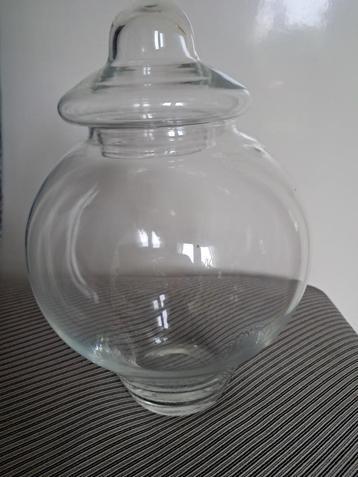 Prachtige glazen pot voorraadpot met deksel