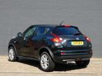 Nissan Juke 1.6 Acenta 2e EIGENAAR! TOP ONDERHOUDEN! BLUETOO, Auto's, Nissan, Euro 5, Zwart, 4 cilinders, Alcantara