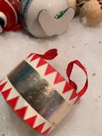 #kerst antieke kerstbal trommel volkskunst, Diversen, Kerst, T, Ophalen of Verzenden, Zo goed als nieuw, N