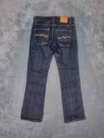 Nudie Jeans Spijker Broek W32 L32 Slim Jim Dry Brown Twill, Nudie Jeans, Blauw, W32 (confectie 46) of kleiner, Ophalen of Verzenden