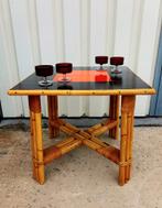 Unieke, mid-century rotan tafel, Noordwolde TRIO 1955, Ophalen