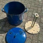 Blauwe Weckpan met Inzetstuk, Huis en Inrichting, Keuken | Potten en Pannen, Ophalen, Gebruikt, Overige materialen, Pot, Bus of Blik