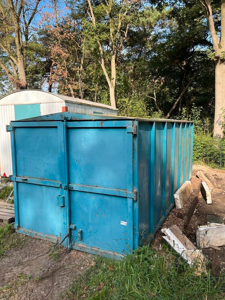 Container met deur achteraan - 6.5m lang, Doe-het-zelf en Verbouw, Containers, Ophalen