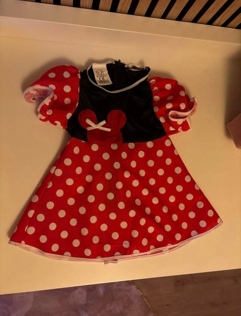 Minnie Mouse Jurk Carnaval - Maat 86, Ophalen of Verzenden, Zo goed als nieuw, 104 of kleiner, Meisje