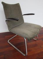 Buisframe fauteuil van Gebr. De Wit Schiedam, model 4014, Ophalen, Gebruikt, 50 tot 75 cm, 75 tot 100 cm