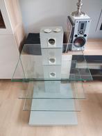 Glazen Audio Meubel, Huis en Inrichting, Kasten | Televisiemeubels, Ophalen of Verzenden, Zo goed als nieuw, 25 tot 50 cm, Minder dan 100 cm