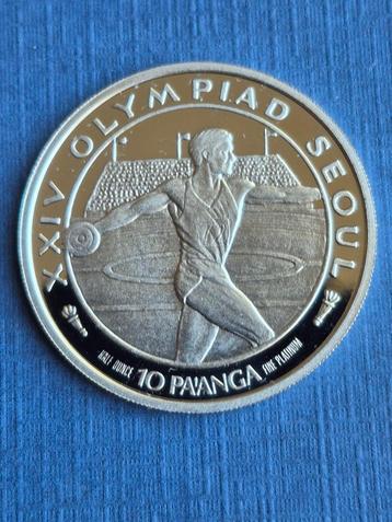 Tonga 10 Pa anga 1988 Taufa ahau Tupou IV KM # 132 Proof beschikbaar voor biedingen