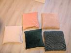 Diverse Kussens - Leuke Mix!, Ophalen, Gebruikt, Roze, Vierkant