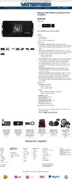 Phoenix Gold ZXM600.3 3 kanaals mini versterker 600W RMS, Hifi-Focus, Aalsmeerderweg 173 1432 CL, Aalsmeer, Nieuw, Ophalen of Verzenden