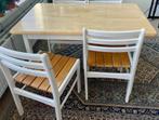 tafel met 4 stoelen, Huis en Inrichting, Tafels | Eettafels, Ophalen, Gebruikt, 50 tot 100 cm, Vijf personen of meer