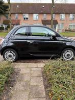 Fiat 500 1.4 16V 2009 Zwart, Auto's, Voorwielaandrijving, 4 cilinders, Handgeschakeld, 16 km/l