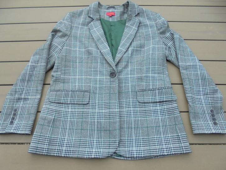 Grijs ruiten kostuum CLOUD9, Kleding | Dames, Jasjes, Kostuums en Pakken, Gedragen, Kostuum of Pak, Maat 38/40 (M), Grijs, Ophalen of Verzenden