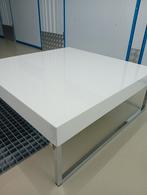 Design salontafel met chrome poten, Ophalen, Gebruikt, Vierkant, Hout