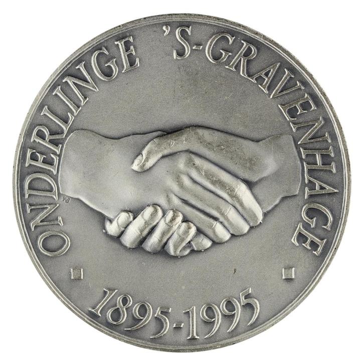 Henk van Bommel - Penning, 1995 : Onderlinge 's-Gravenhage, Postzegels en Munten, Penningen en Medailles, Zilver, Nederland, Verzenden