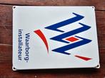 Emaille bord waarborg installateur, Ophalen, Gebruikt, Reclamebord