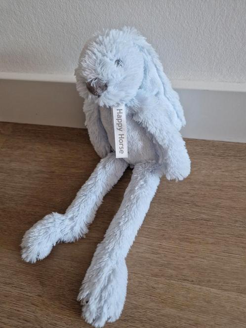 Knuffel Happy Horse Richie lichtblauw 30 cm K9106, Kinderen en Baby's, Speelgoed | Knuffels en Pluche, Zo goed als nieuw, Konijn