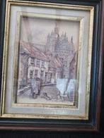 3D schilderij anton pieck si tjans kathedraal den bosch, Antiek en Kunst, Ophalen of Verzenden