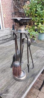 Antieke openhaard set, Ophalen of Verzenden, Gebruikt, Vrijstaande haard, Overige soorten