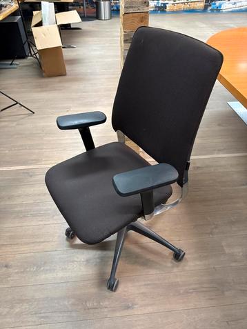 10x Drapert bureaustoel - bruin - prima staat beschikbaar voor biedingen