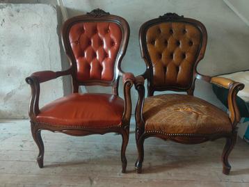 Vintage Barok Fauteuils - Opknapper & Goede Staat beschikbaar voor biedingen