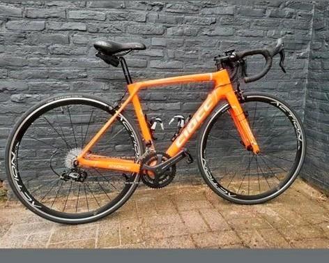 Wielrenfiets Ciöcc Morpho oranje wit mt.S, Fietsen en Brommers, Fietsen | Dames | Sportfietsen en Toerfietsen, Zo goed als nieuw