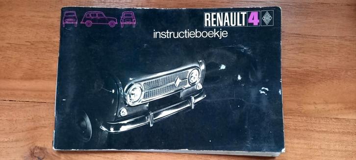 Renault 4 Instructieboekje - Origineel, Auto diversen, Handleidingen en Instructieboekjes, Ophalen