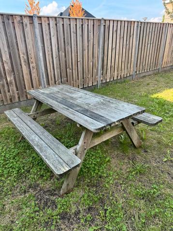 Houten Picknicktafel - Tuinmeubilair beschikbaar voor biedingen