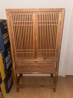 Mooie ladekast bamboe tweedeurs ZGAN, Huis en Inrichting, Kasten | Ladekasten, Ophalen, 1 of 2 laden, 100 tot 150 cm, 50 tot 100 cm