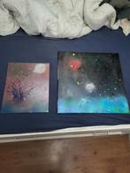 2 Zelfgemaakte Graffiti Kunstwerken, Antiek en Kunst, Ophalen