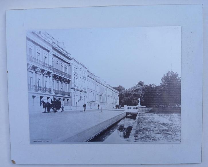 Den Haag Zeestraat rond 1900 Ex Postmuseum, Antiek en Kunst, Kunst | Etsen en Gravures, Ophalen