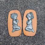 Wandplaten Biddend Jongetje En Biddend Meisje, Gebruikt, Onbekend, Ophalen of Verzenden, Onbekend