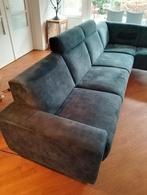 Hoekbank, stof, Huis en Inrichting, Banken | Bankstellen, Ophalen, Stof, Gebruikt, Hoekbank