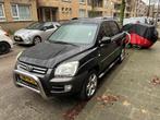 Kia Sportage 2.0 2WD September 2006 Zwart, 1442 kg, Lederen bekleding, 74 €/maand, 4 cilinders