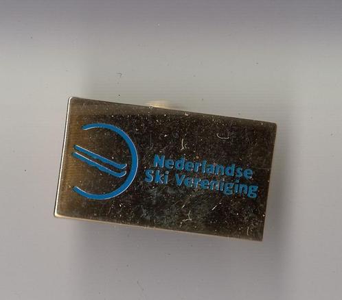 Nederlandse Ski Vereniging pin, Verzamelen, Speldjes, Pins en Buttons, Gebruikt, Speldje of Pin, Overige onderwerpen, Ophalen of Verzenden