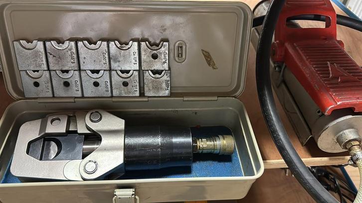 Hawa Hydraulische Snij/Perstang met Bekken 25/35/50/70/95, Doe-het-zelf en Verbouw, Gereedschap | Handgereedschap, Gebruikt, Ophalen