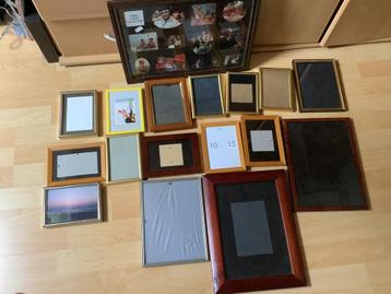 Partij veel foto lijstjes fotolijstje fotolijstjes 1 vintage beschikbaar voor biedingen